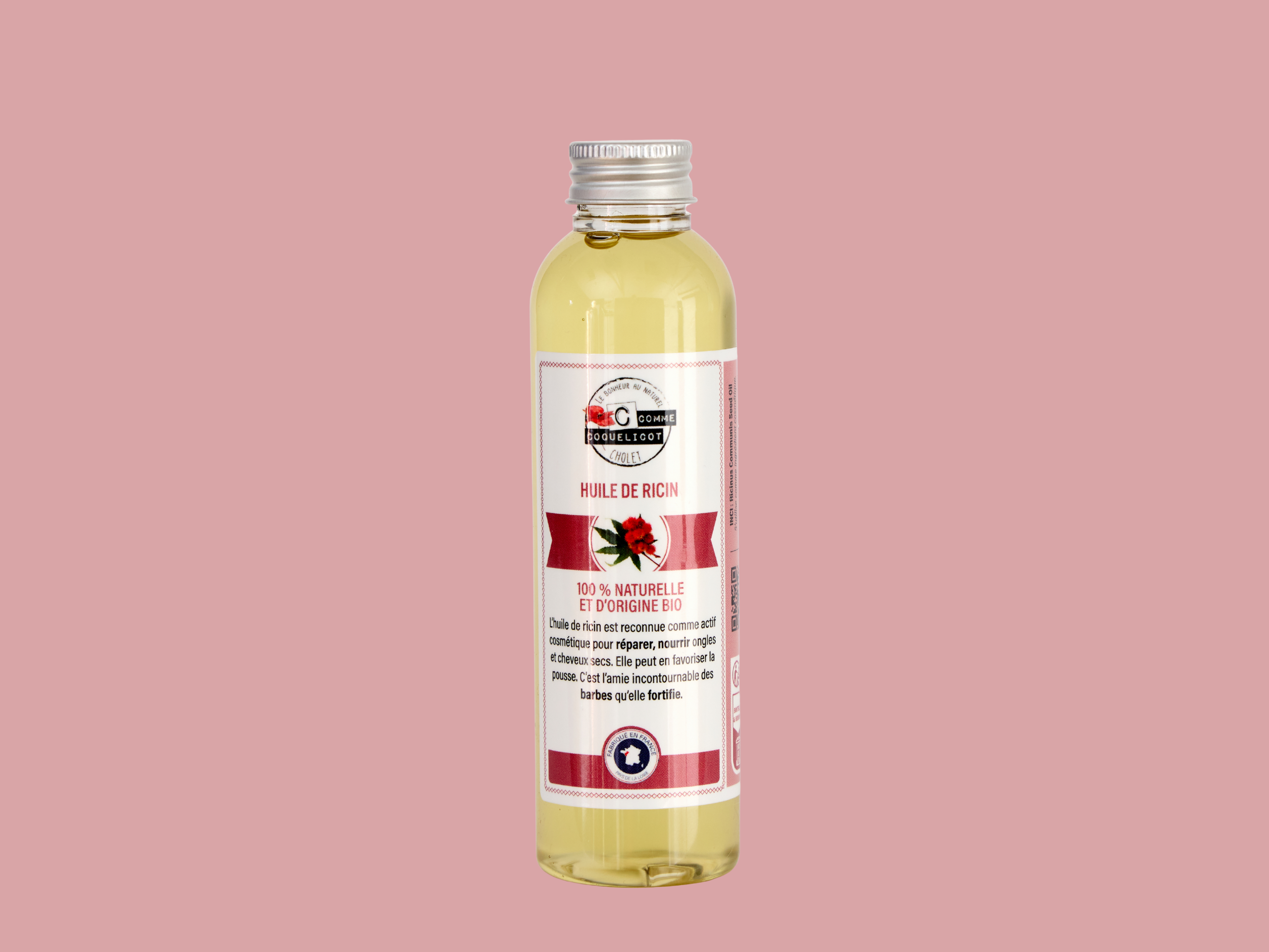 C Comme Coquelicot Huiles Ricin huile végétale 150 ml réparatrice