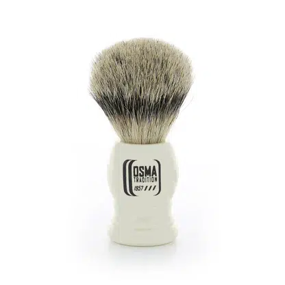 C Comme Coquelicot Blaireau Rasage poils naturels silvertip