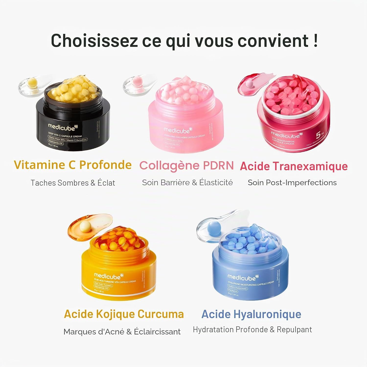 Medicube Deep Vita C Crème Capsule Vitamine C Éclat