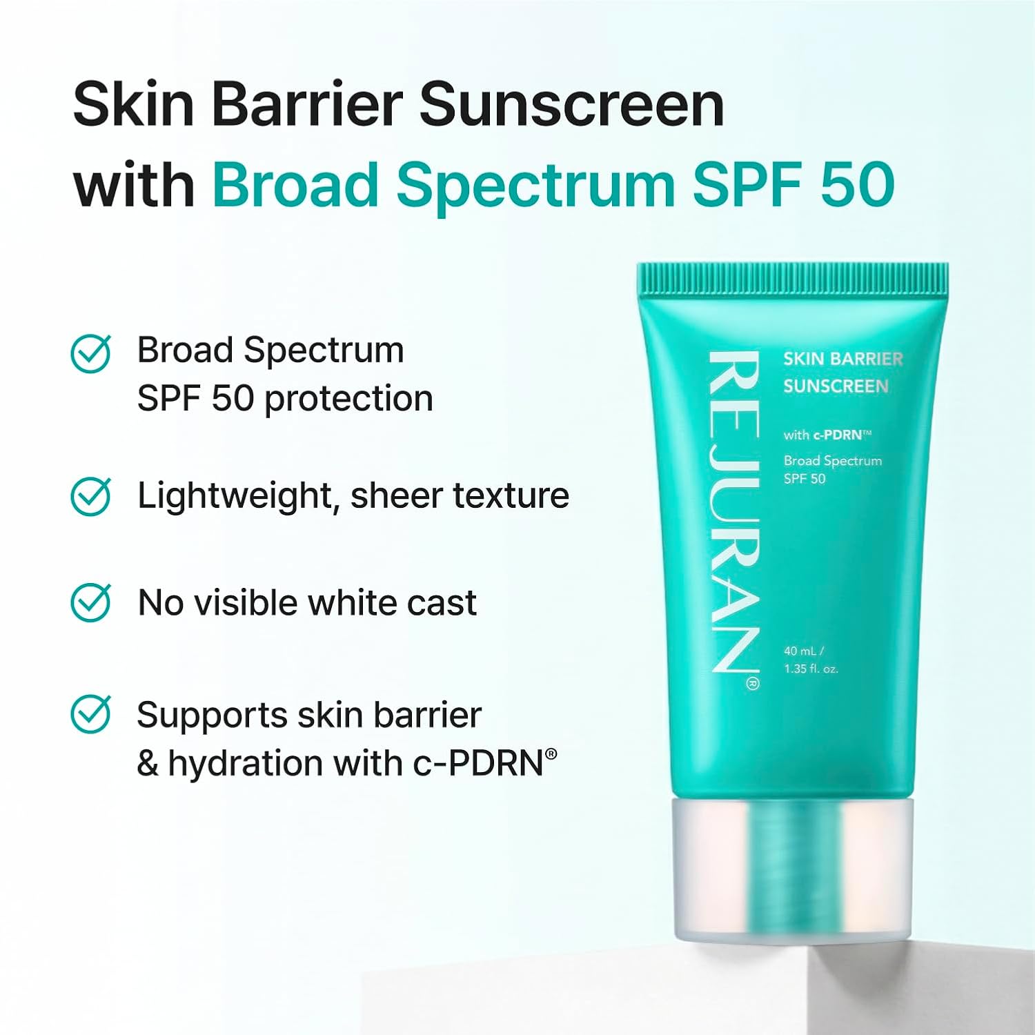 Rejuran Skin Barrier Sunscreen solaire SPF50 40mL