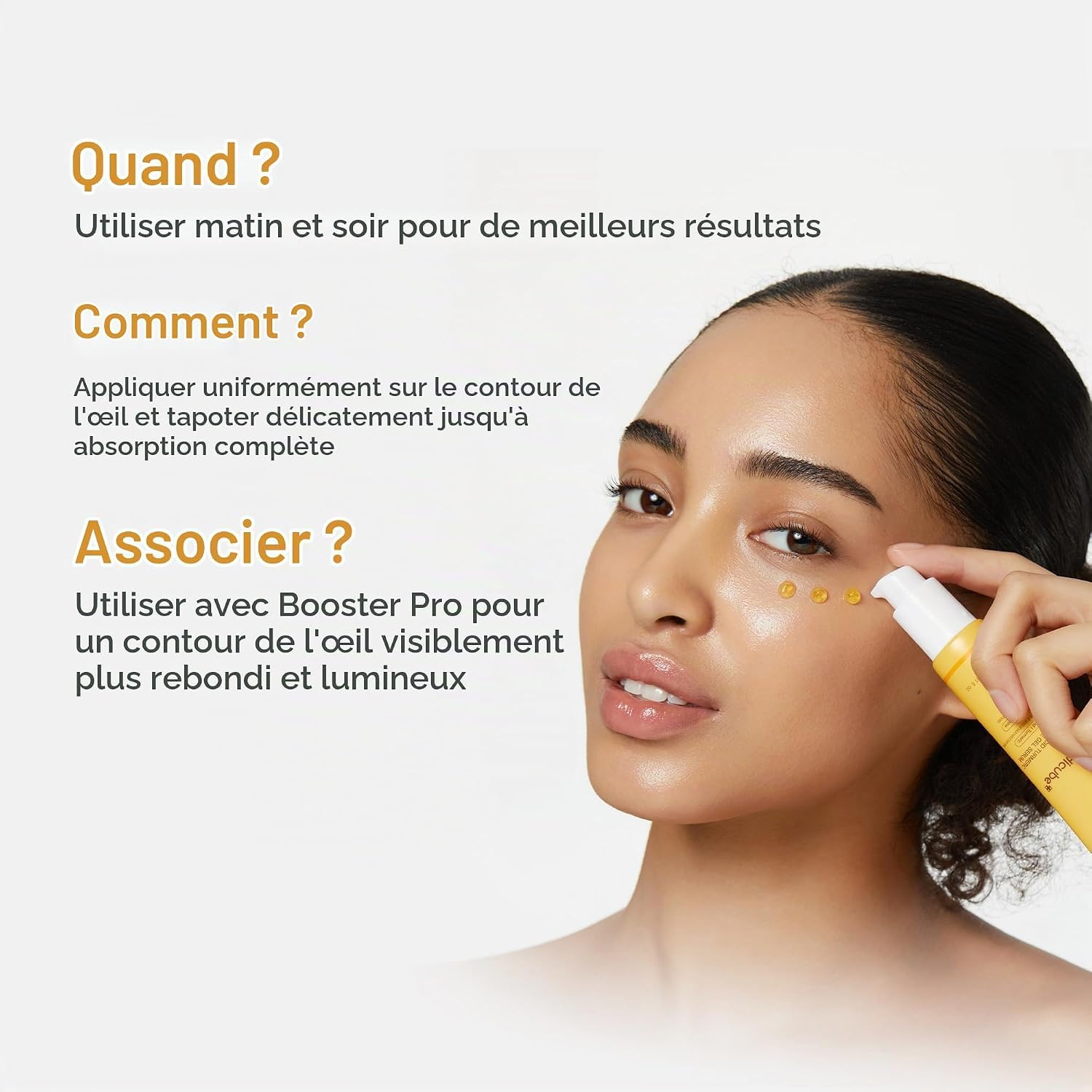 Medicube Kojic Acid gel yeux curcuma 30 ml éclat