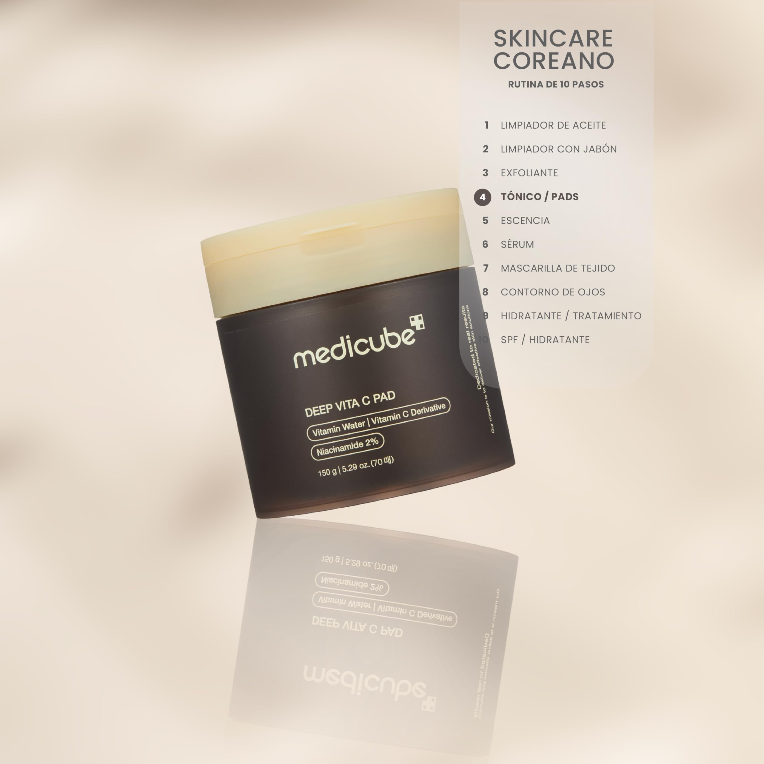 Medicube Deep Vita C Pad disques éclat vitamine C x70 taches