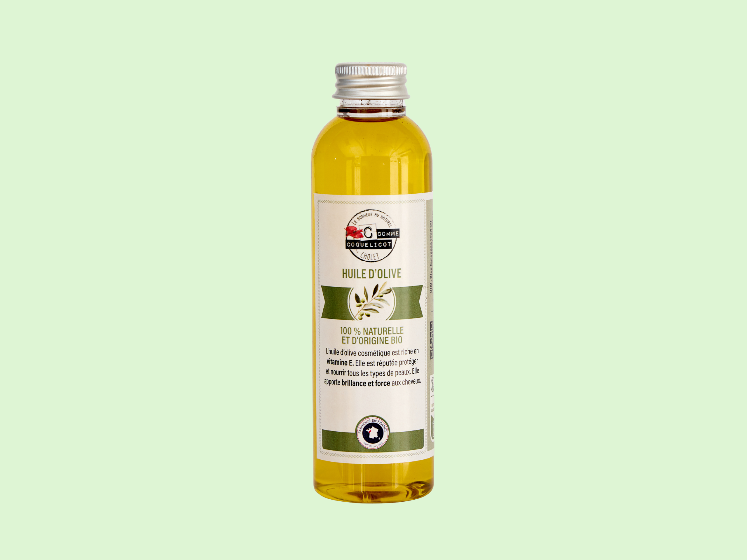 C Comme Coquelicot Huile cosmétique Olive huile peau 150 ml
