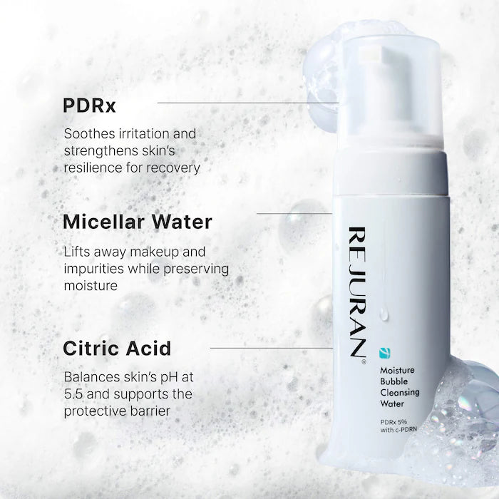 Rejuran Moisture Bubble eau nettoyante visage sensible