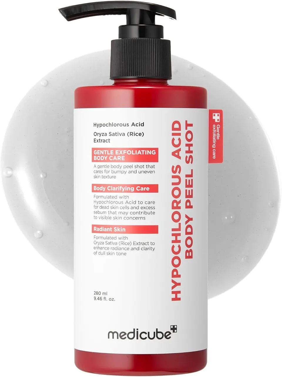 Medicube Red Body Peel Shot Peeling Corps acide hypochloreux