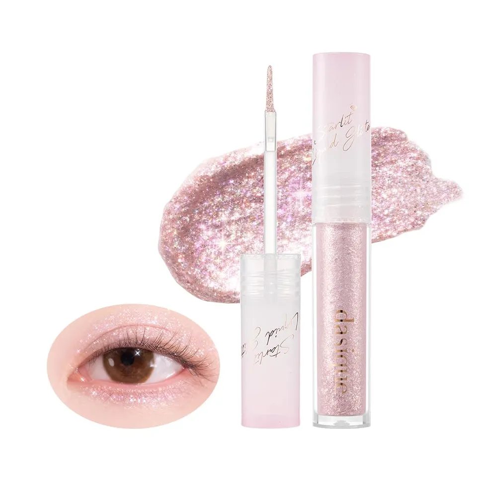 Dasique Starlit Jewel 08 Love Flake fard liquide paillettes rosé