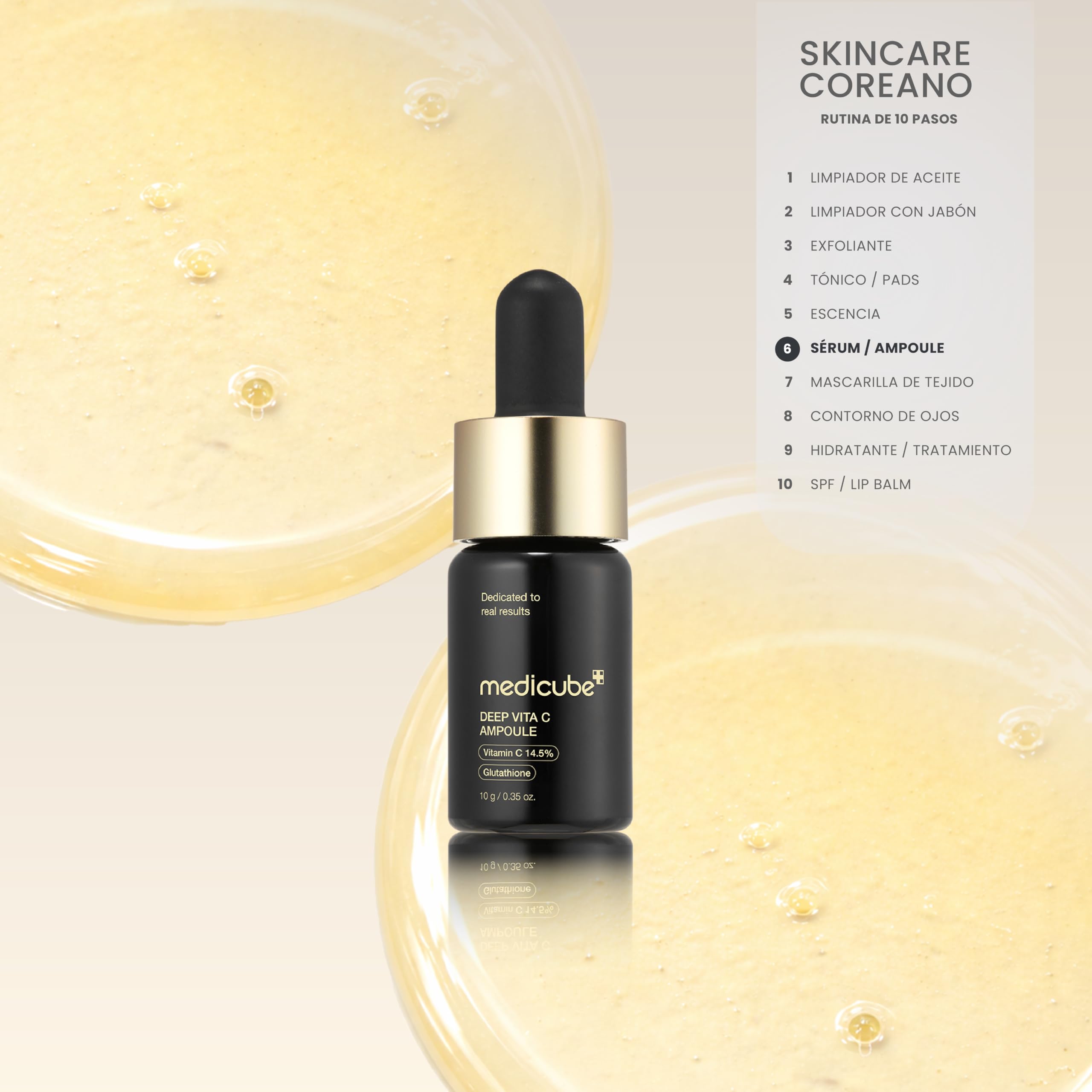 MEDICUBE Deep Vita C Ampoule 14.5% sérum visage 30g éclat