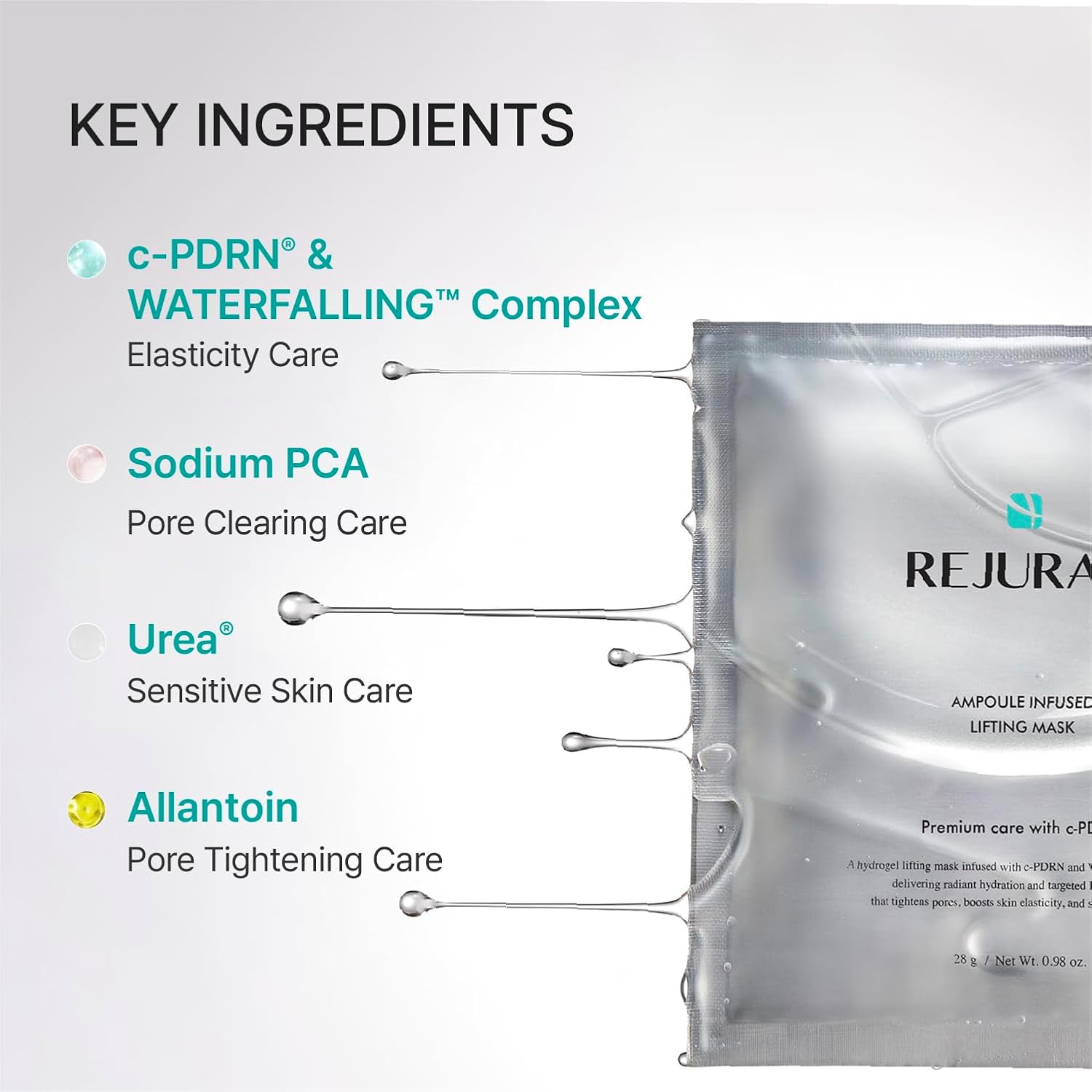 Rejuran Ampoule Infused Lifting Mask masque 28g x 4 liftant