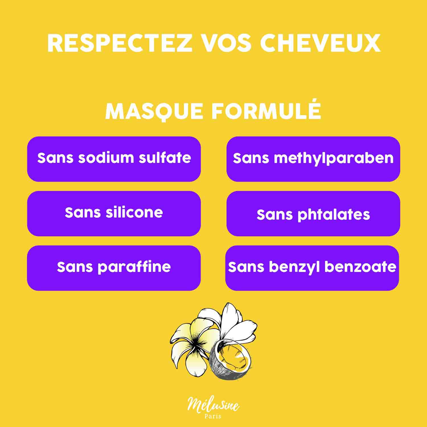 Mélusine Monoï Magic Hair masque capillaire monoï