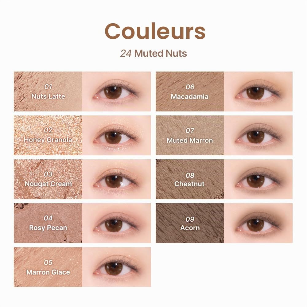 Dasique Eye Palette Muted Nuts Fard Paupières 24 Teintes