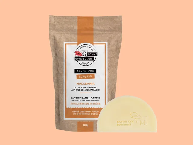 C Comme Coquelicot Savons CCC Macadamia savon solide 140 g sans parfum