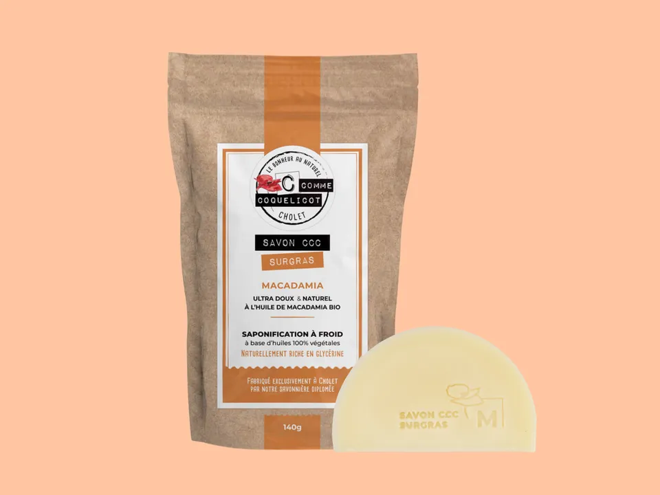 C Comme Coquelicot Savons CCC Macadamia savon solide 140 g sans parfum
