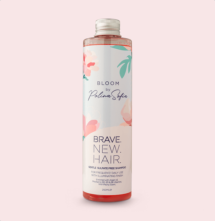 Brave New Hair BLOOM shampooing doux pivoine sans sulfate