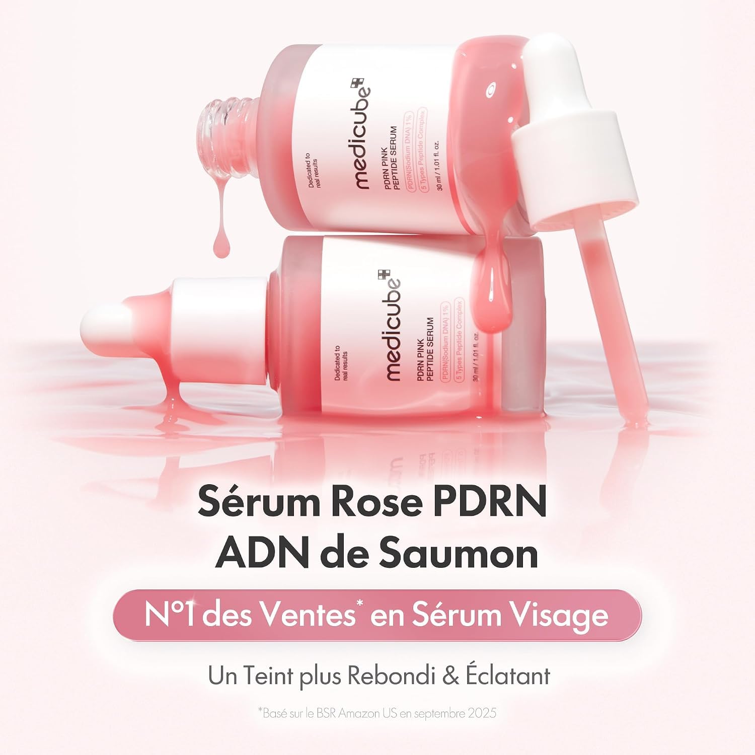 MEDICUBE PDRN Pink Salmon DNA PDRN sérum visage peptides éclat