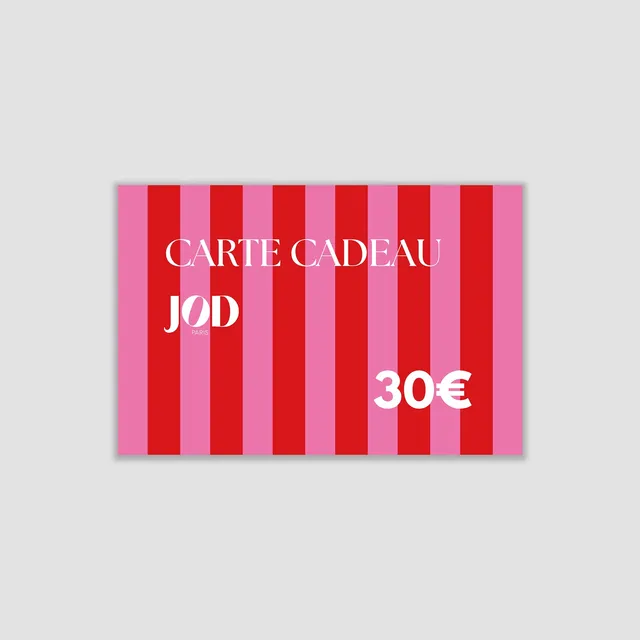 JOD Les Duos The Gift Card carte cadeau digitale anniversaire