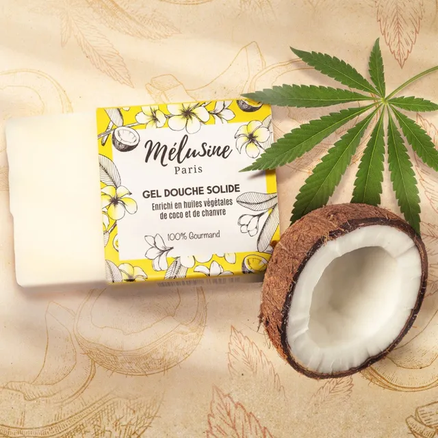 Mélusine Soin corps Gel Douche Solide chanvre pH neutre