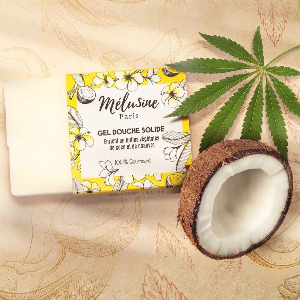 Mélusine Soin corps Gel Douche Solide chanvre pH neutre