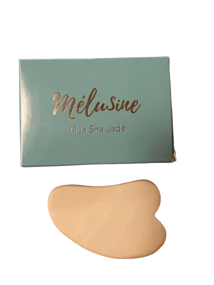 Mélusine Accessoires gua sha visage jade blanc pierre naturelle