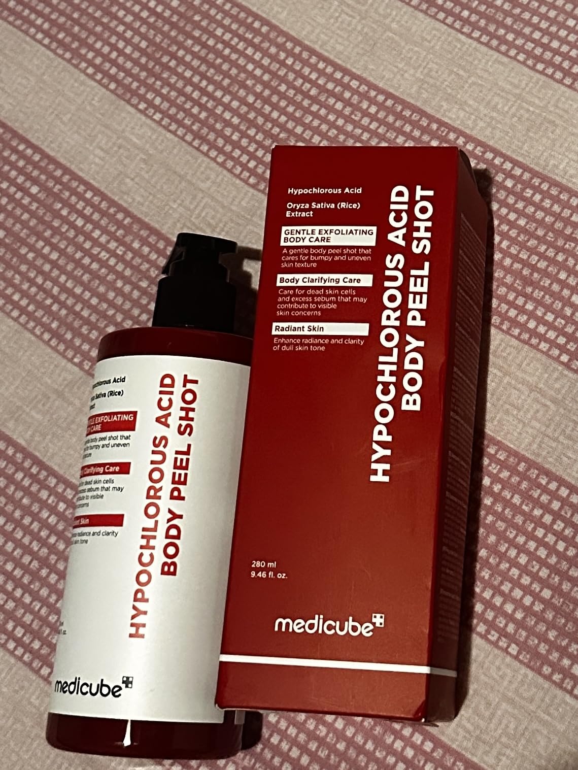 Medicube Red Body Peel Shot Peeling Corps acide hypochloreux