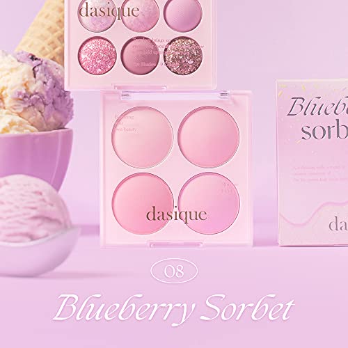 Dasique Mood Cheek 08 Bleuberry Sorbet blush poudre palette rosé