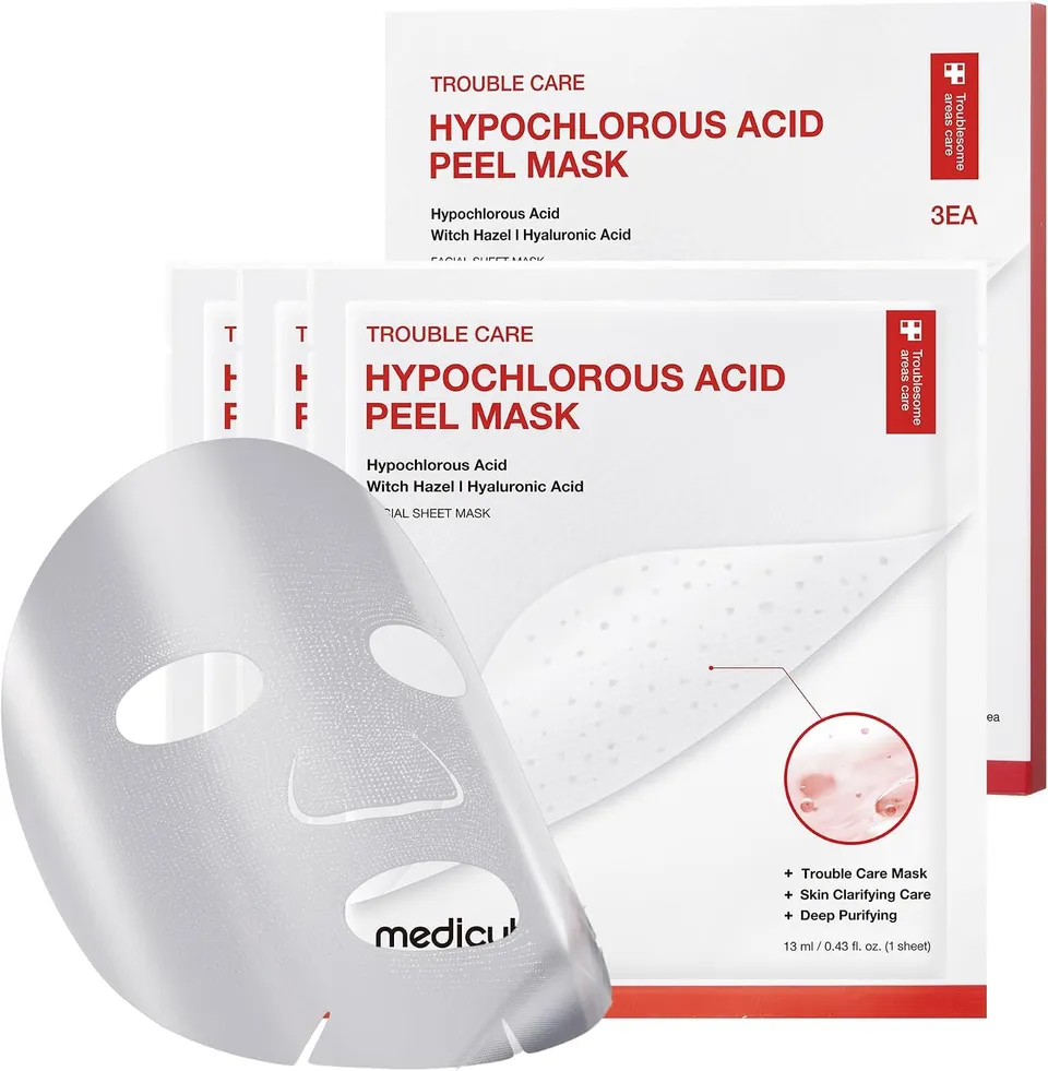 Medicube Red masque tissu Peel-Off hypochloreux x3 purifiant
