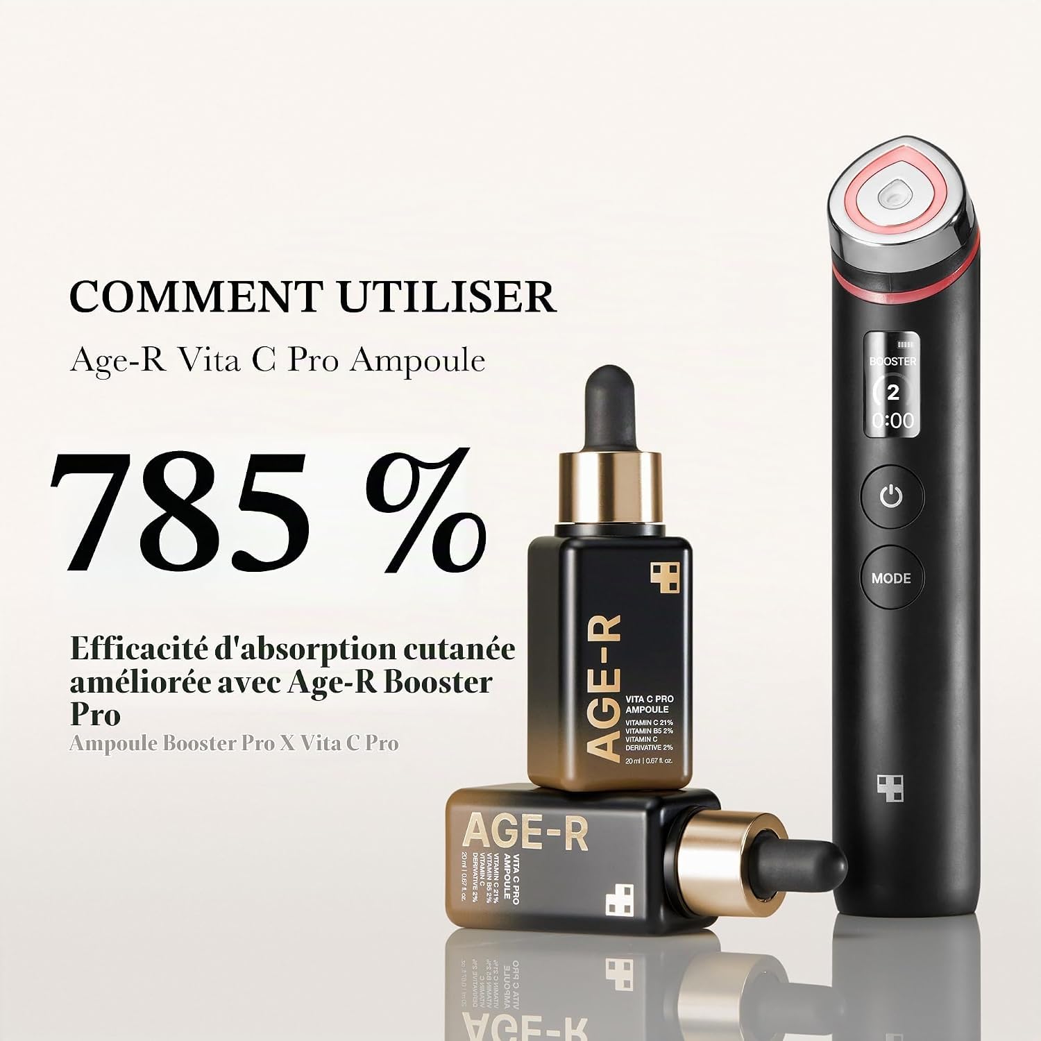 Medicube Age-R Vita C Pro Ampoule sérum vitamine C éclat
