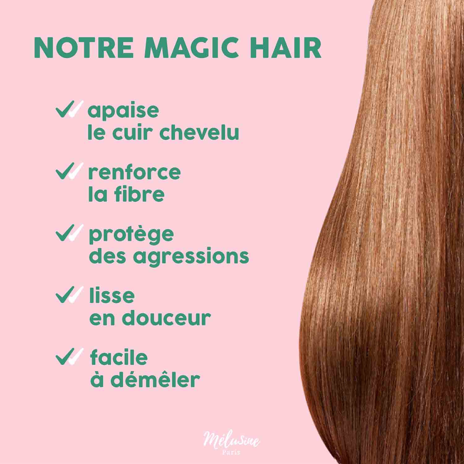 Mélusine Soins cheveux Masque Cheveux au Chanvre masque sans silicone