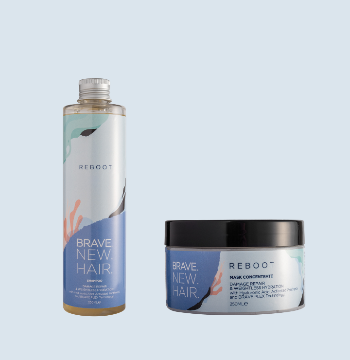 Brave New Hair REBOOT Shampoing hydratant boucles hyaluronique