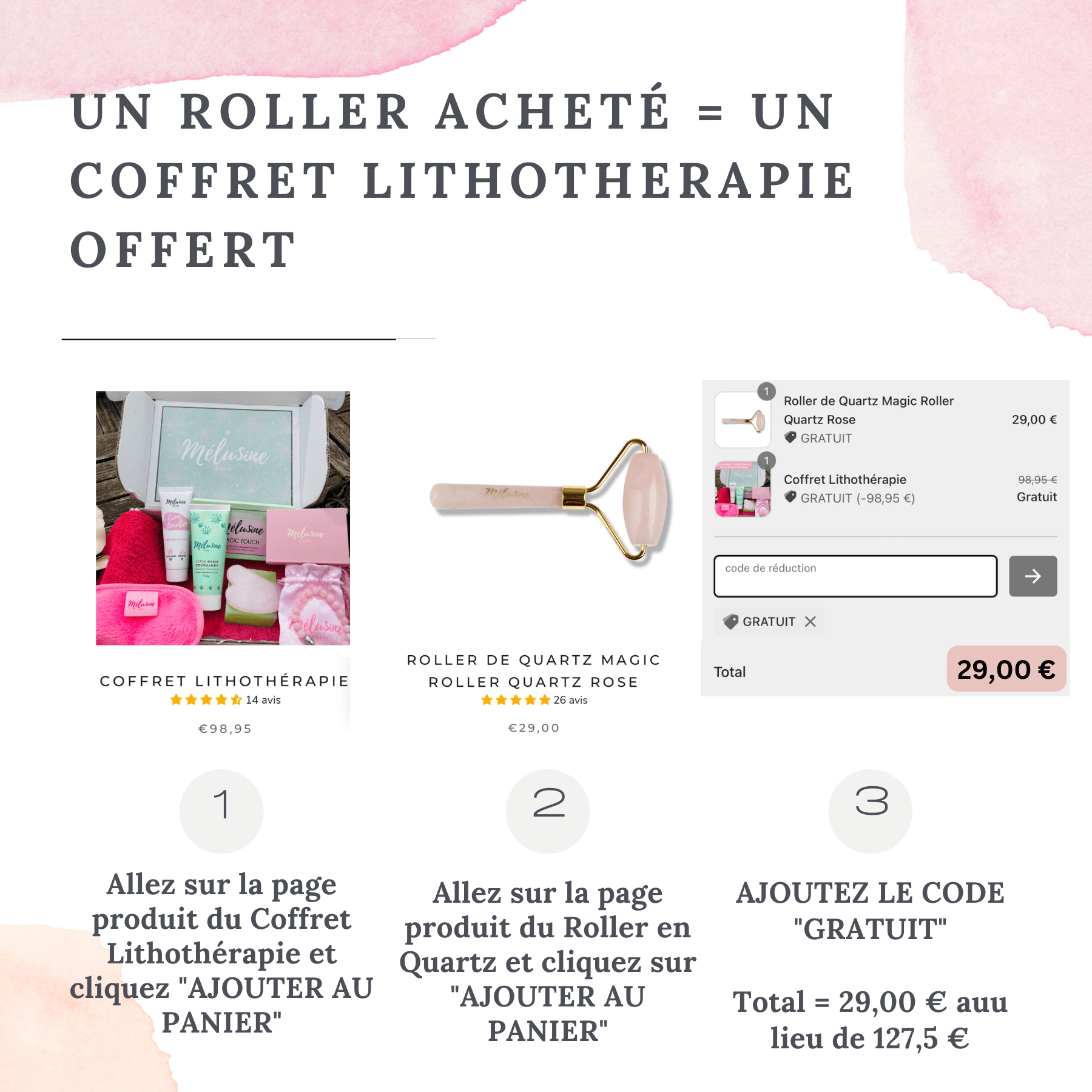Mélusine Coffrets cadeaux Coffret Lithothérapie visage 5 soins