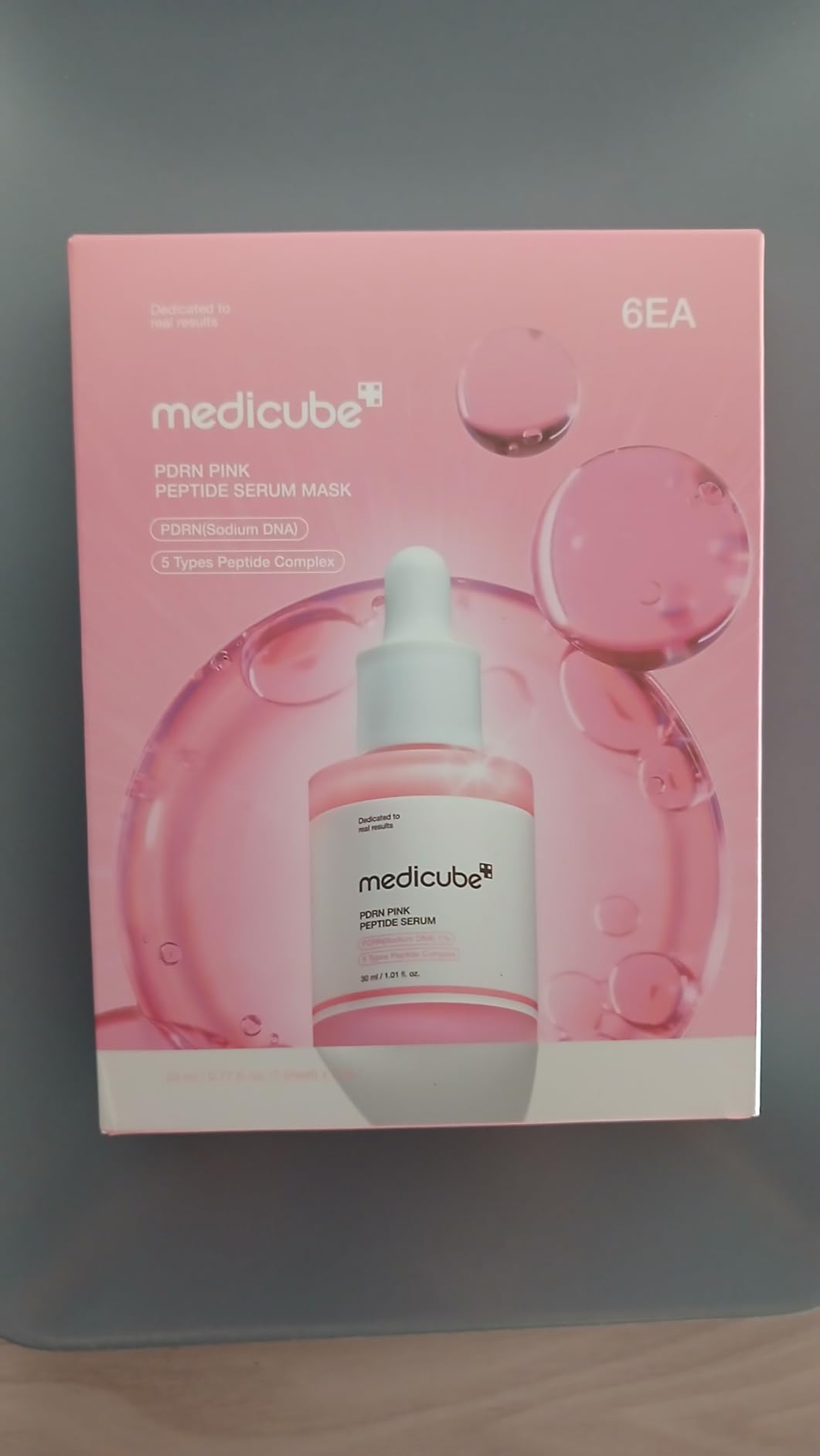 Medicube PDRN Pink Peptide masque tissu éclat 6x23ml
