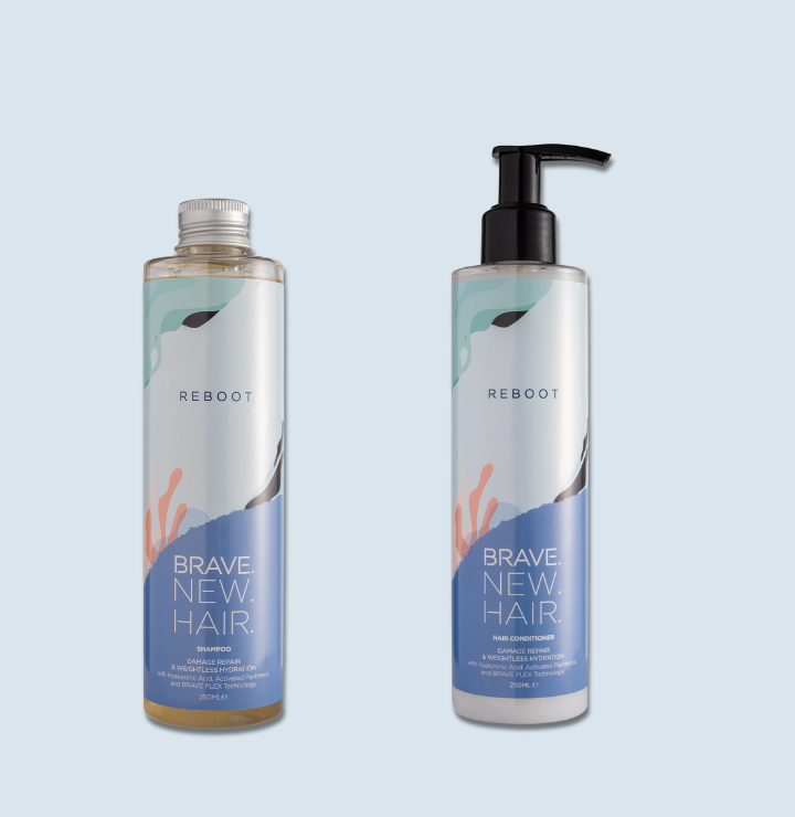 Brave New Hair REBOOT Shampoing hydratant boucles hyaluronique