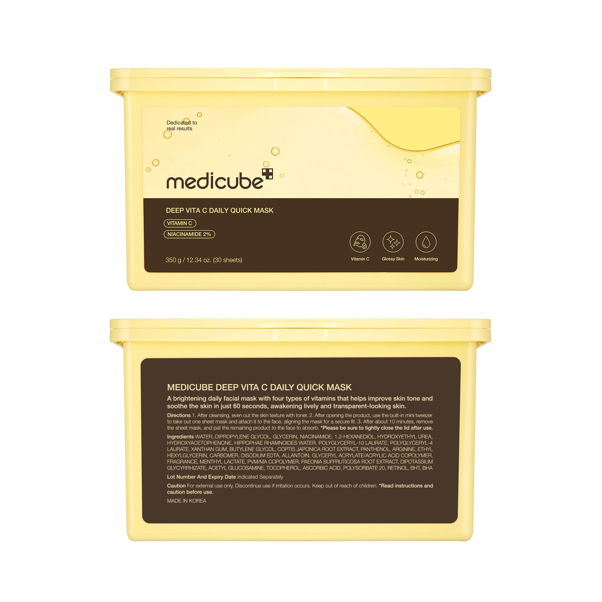 Medicube Deep Vita C masque visage vitamine C x30 éclat