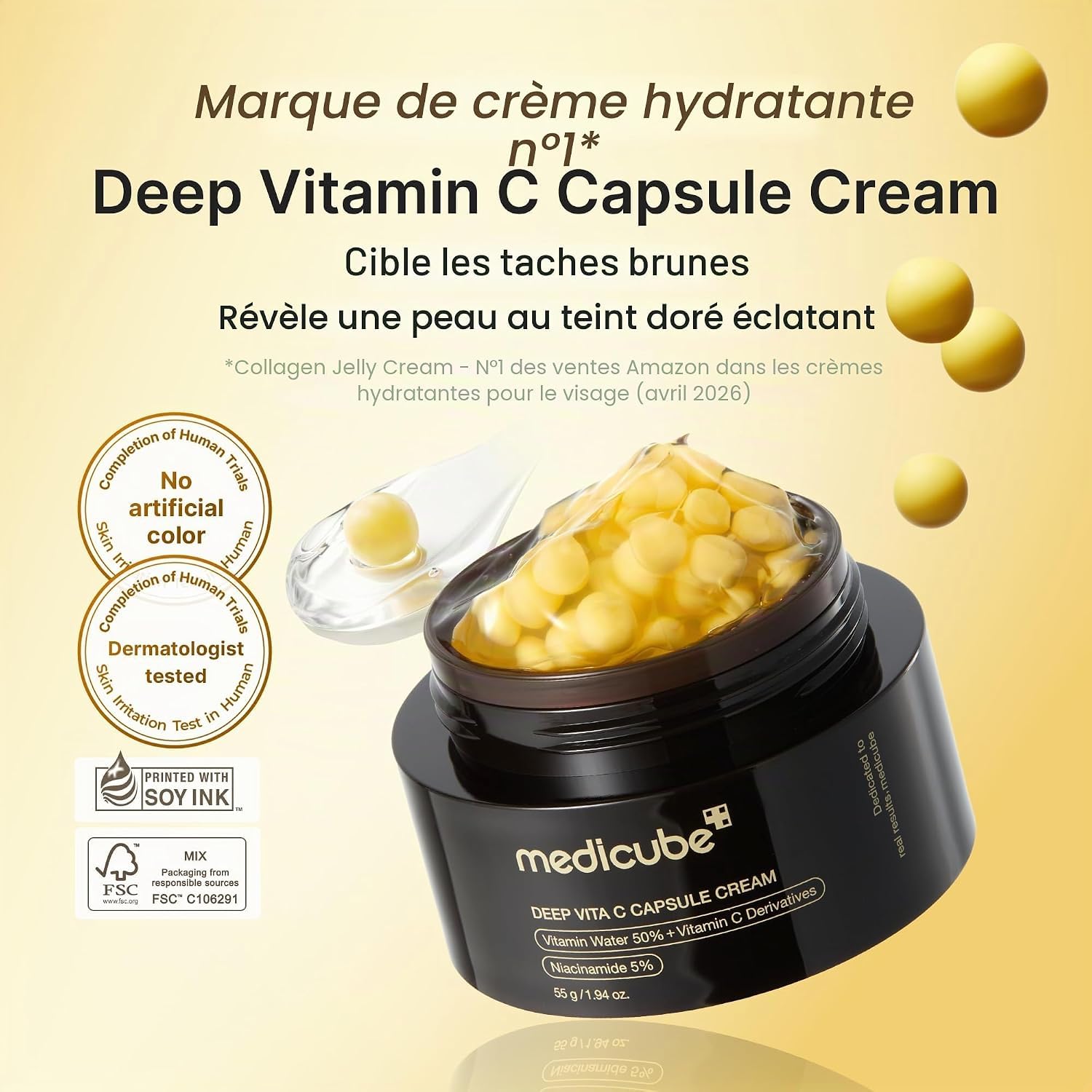 Medicube Deep Vita C Crème Capsule Vitamine C Éclat