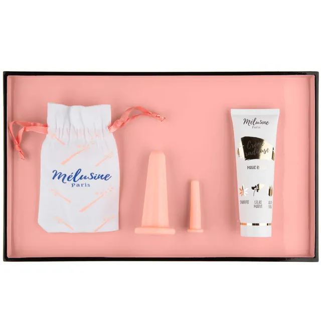 Mélusine Coffrets Ventouses chanvre anti-cellulite + Crème 50mL