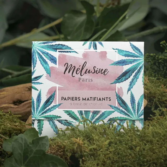 Mélusine Chanvre papier matifiant visage 1 pack