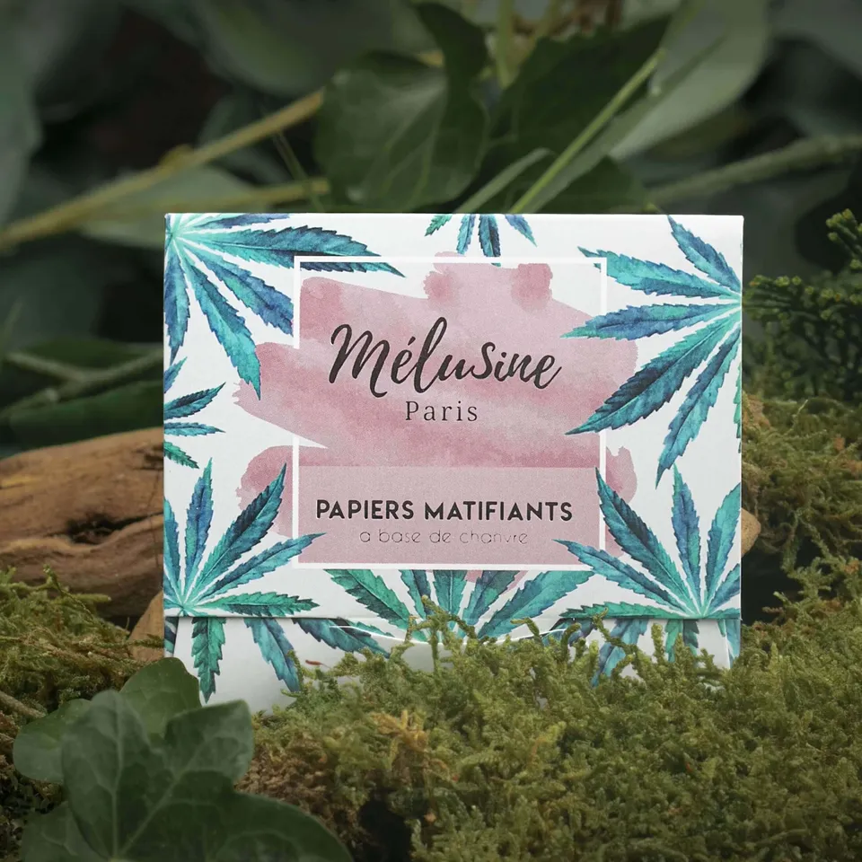 Mélusine Chanvre papier matifiant visage 1 pack