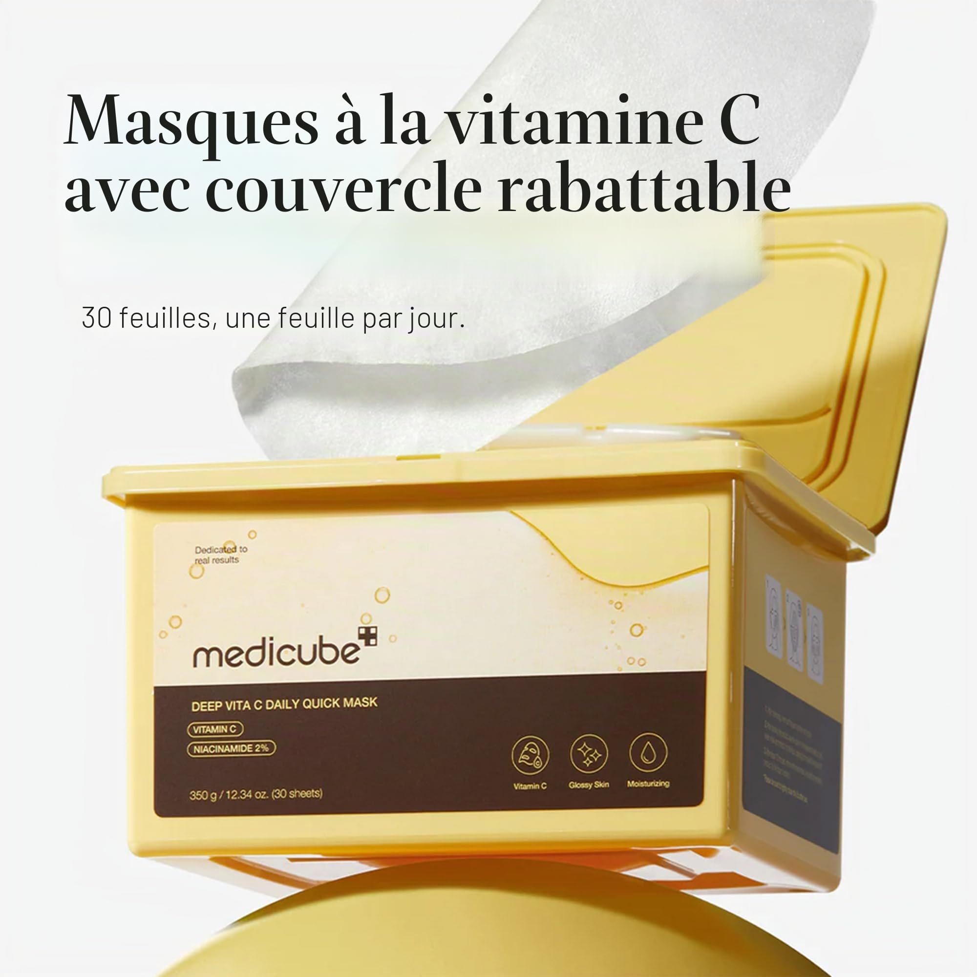Medicube Deep Vita C masque visage vitamine C x30 éclat
