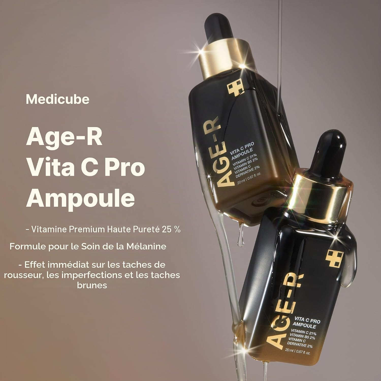 Medicube Age-R Vita C Pro Ampoule sérum vitamine C éclat