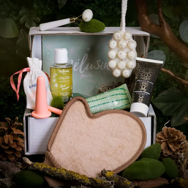 Mélusine Coffrets Box Massage Ventre Cuisses 7 soins anti-cellulite