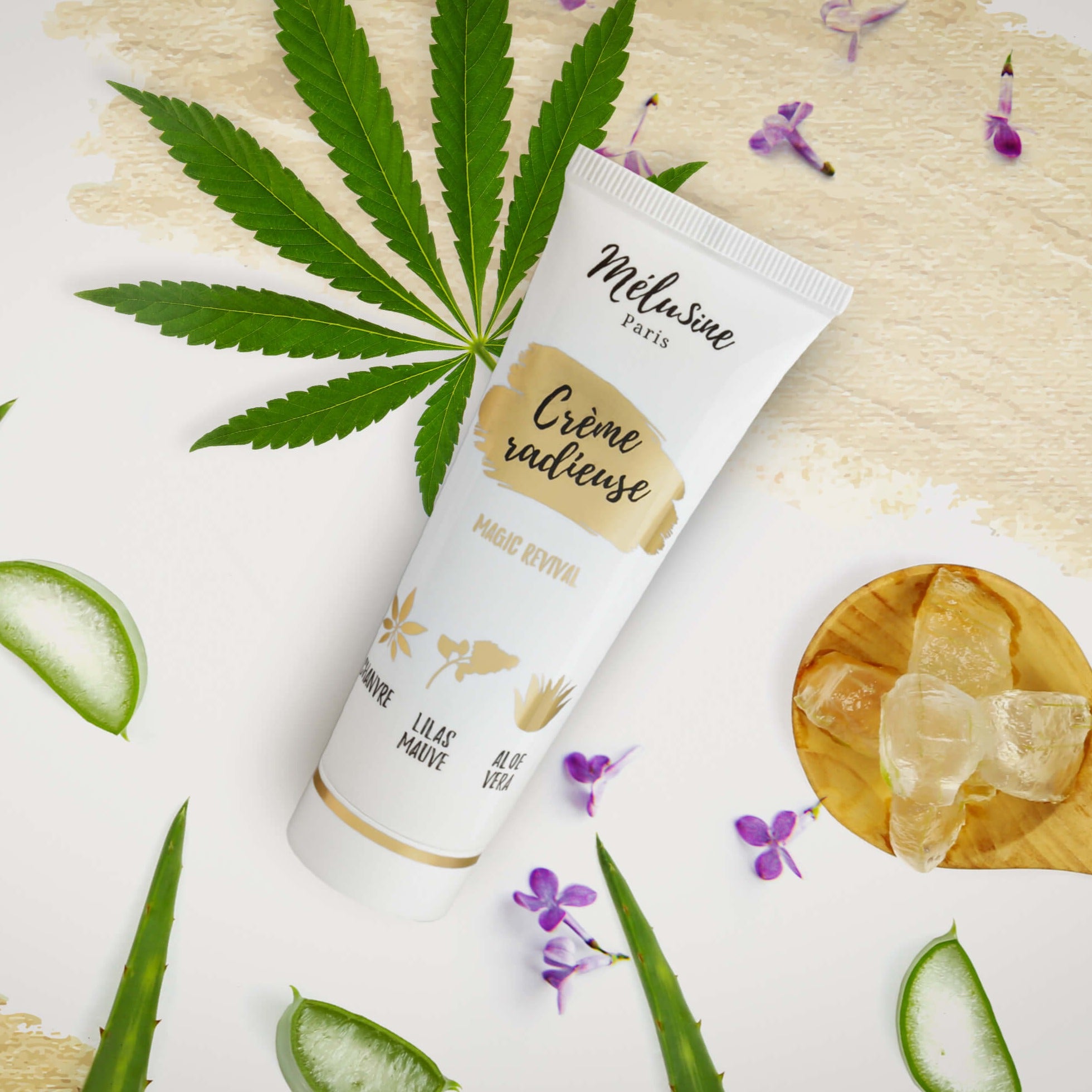 Mélusine Soin visage Crème Radieuse chanvre anti-imperfections