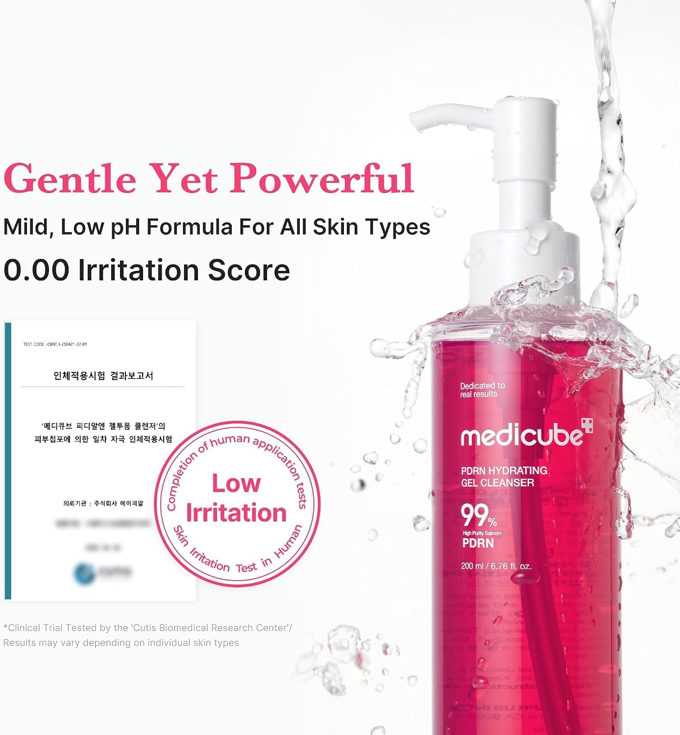 Medicube PDRN Pink nettoyant gelée-mousse visage sans alcool