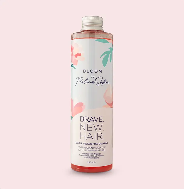 Brave New Hair BLOOM shampooing doux pivoine sans sulfate