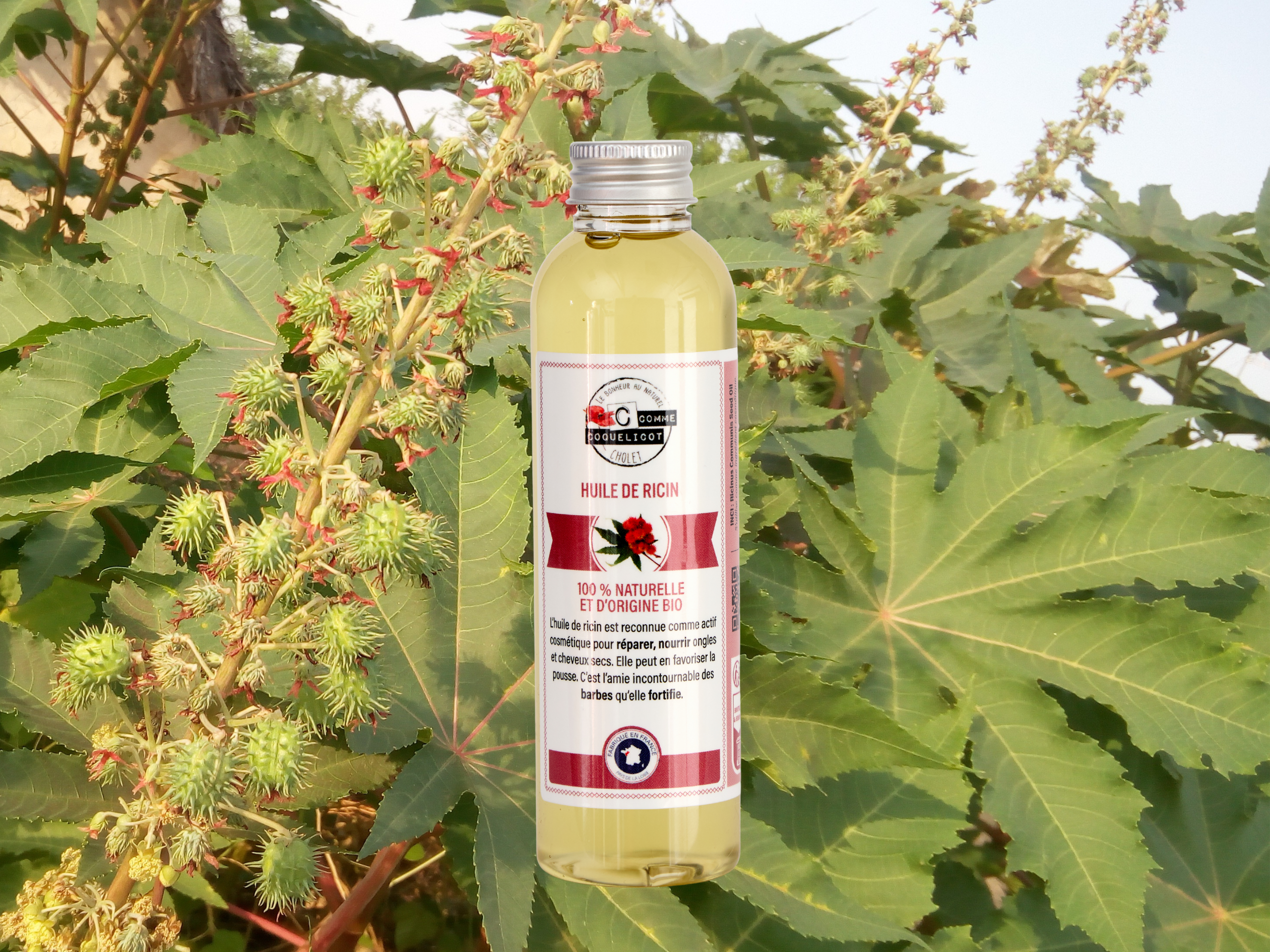 C Comme Coquelicot Huiles Ricin huile végétale 150 ml réparatrice