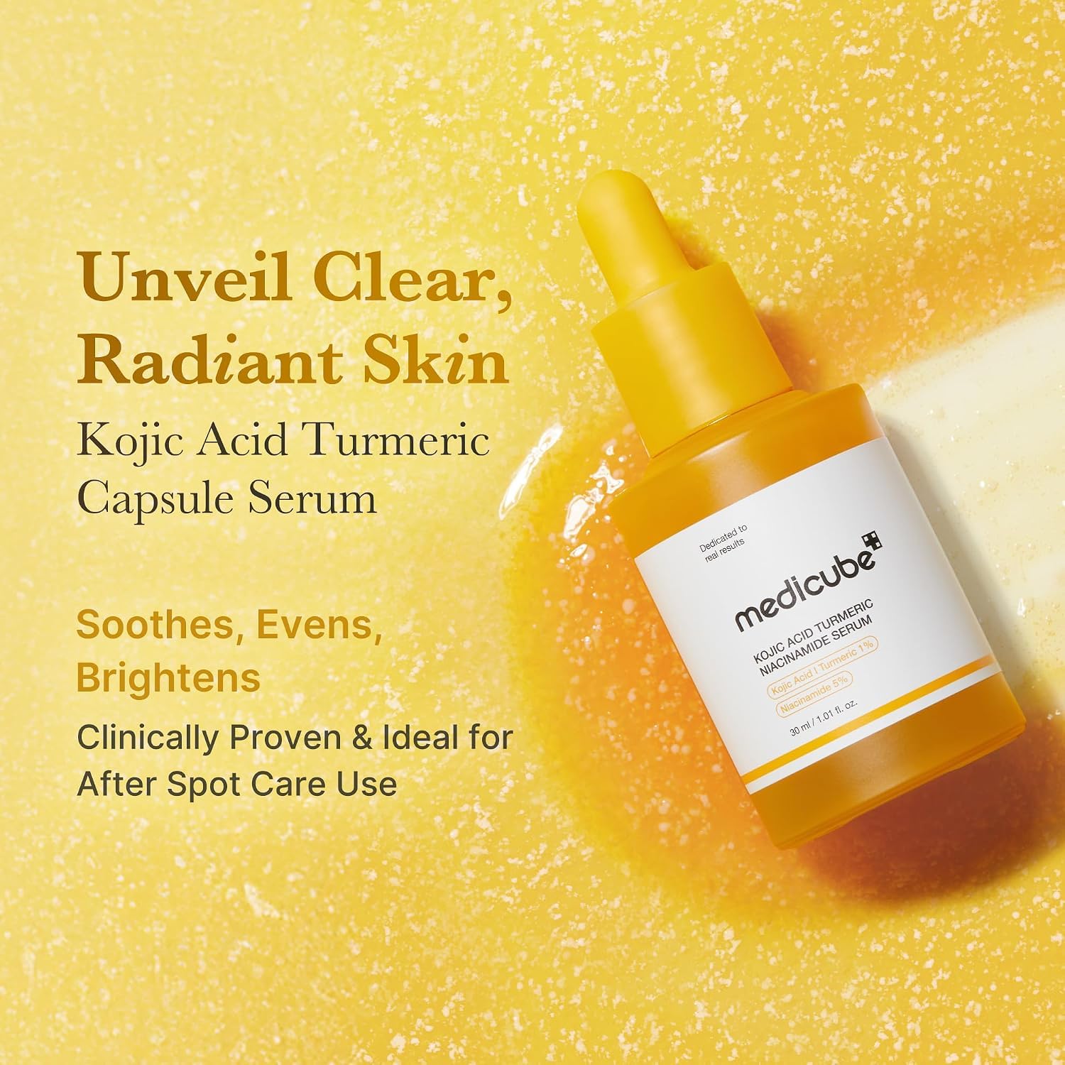 Medicube Kojic Acid Sérum Capsules Éclat Curcuma