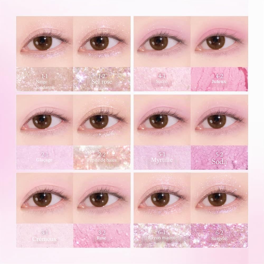 Dasique Eye palette fards paupières 18 Berry Smoothie mat