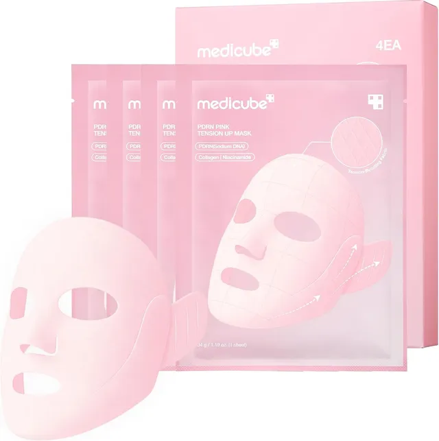 Medicube PDRN Pink masque tissu Tension Up x4 effet liftant