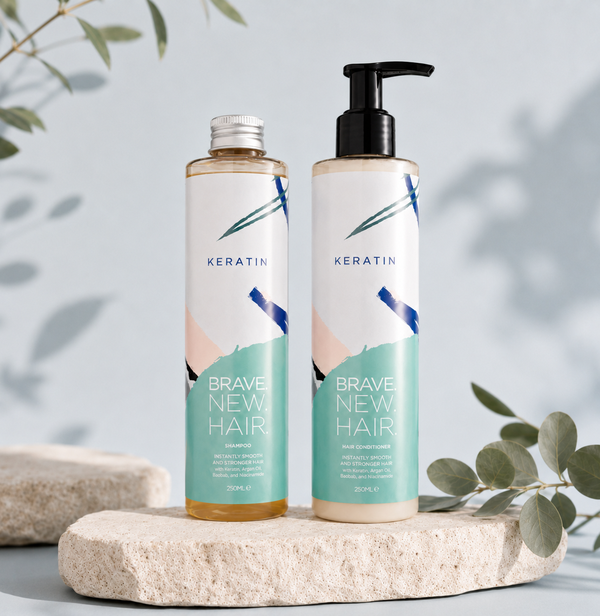 Brave New Hair Keratin coffret shampoing + soin 2x250ml