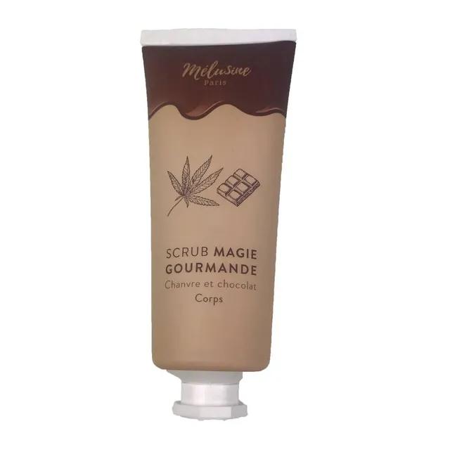 Mélusine Soin corps scrub chanvre chocolat anti-cellulite