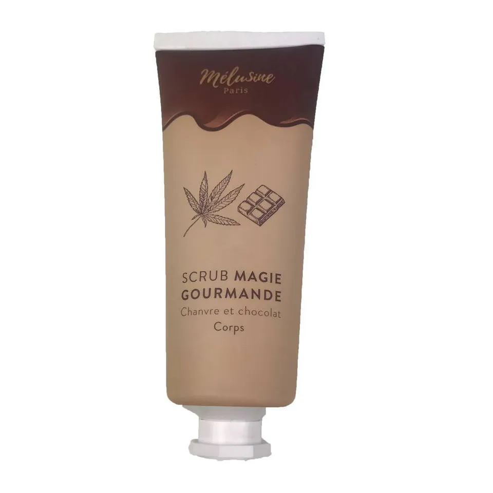 Mélusine Soin corps scrub chanvre chocolat anti-cellulite