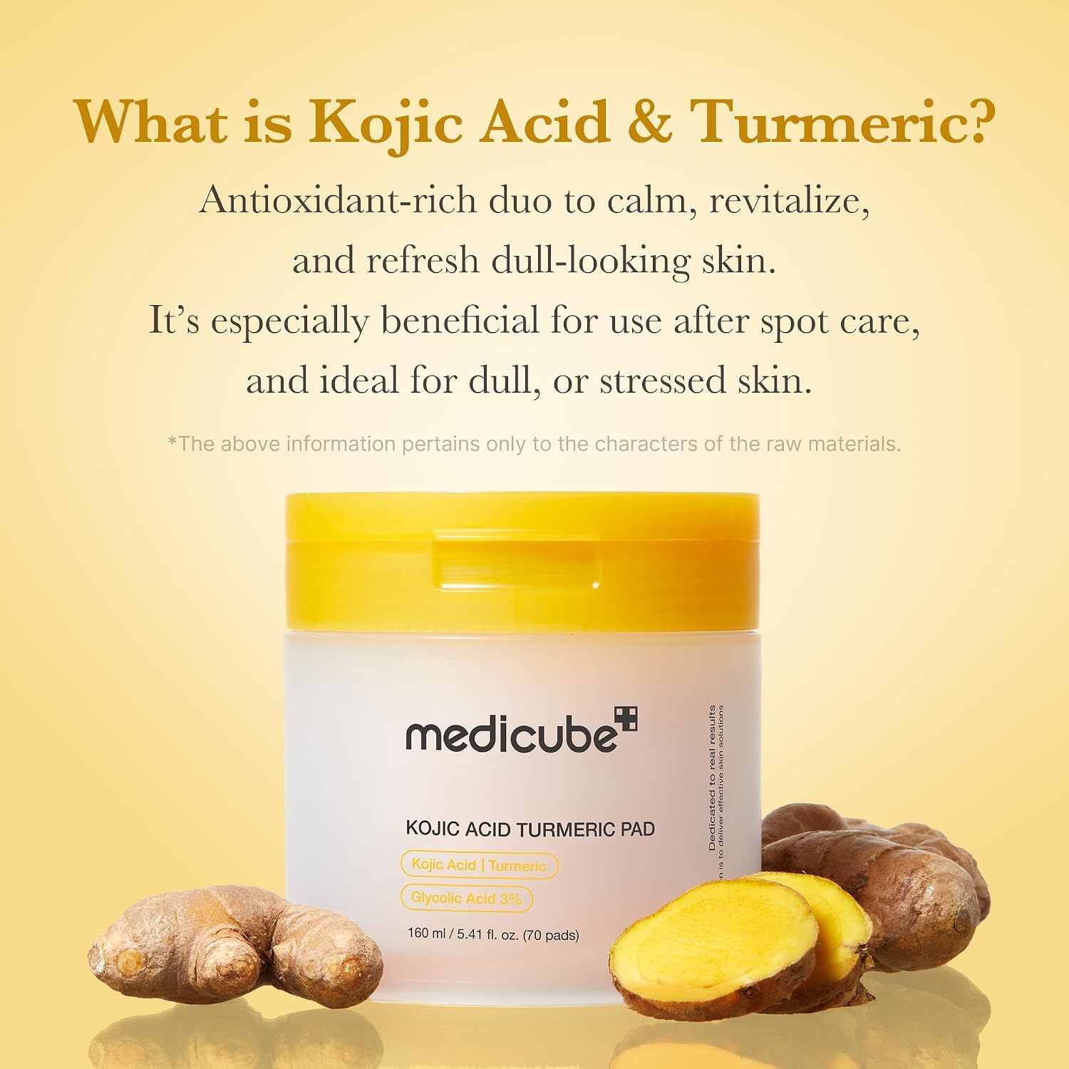 Medicube Kojic Acid Pads Toniques Éclat Curcuma